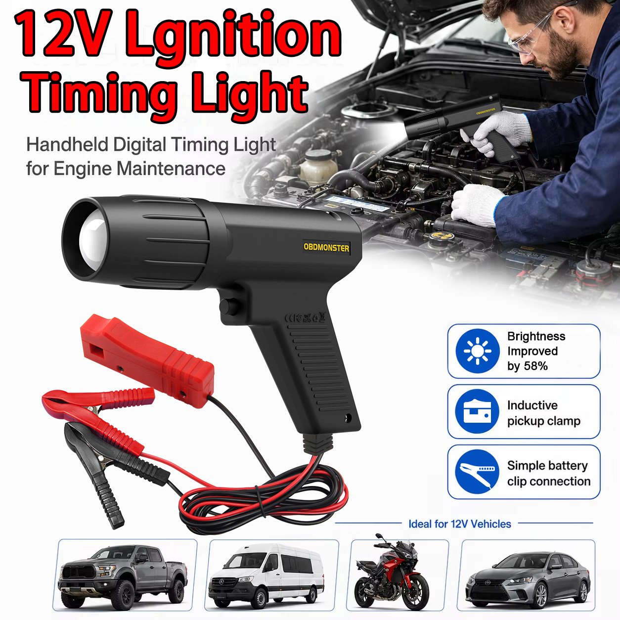 Lampe stroboscopique de calage - Timing Light Gun avis et prix